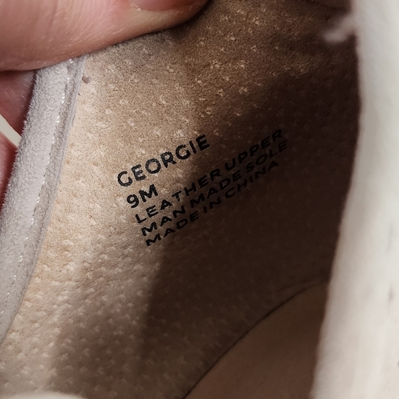 Cecelia New York Taupe Georgie Cut Out Low Perforated Wedge Ankle Booties 9 - Picture 4 of 9